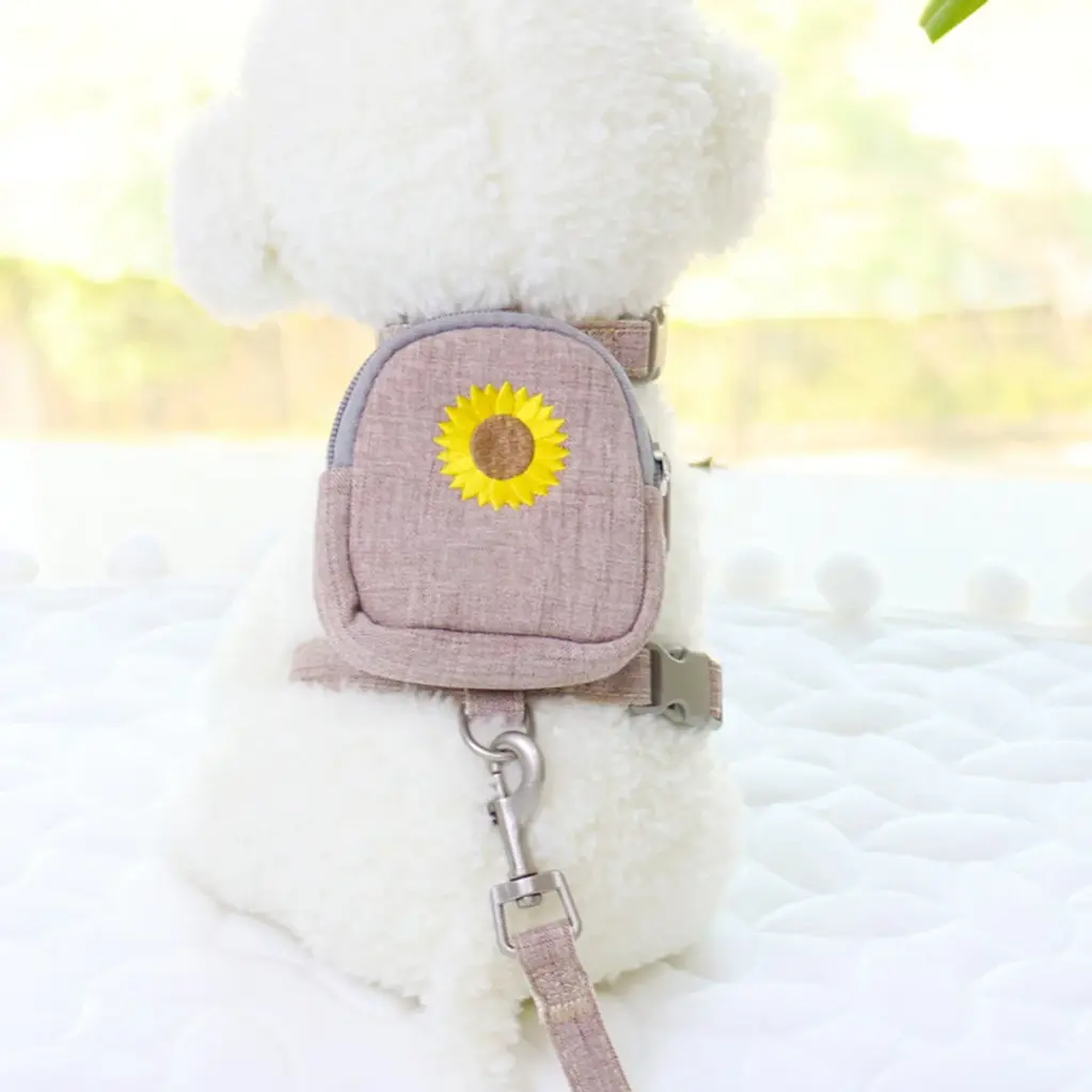 Arnés con mochila para perros pequeños