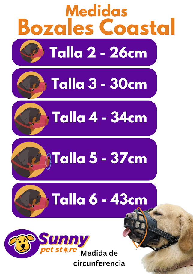 Coastal Bozal para Perro Talla 6