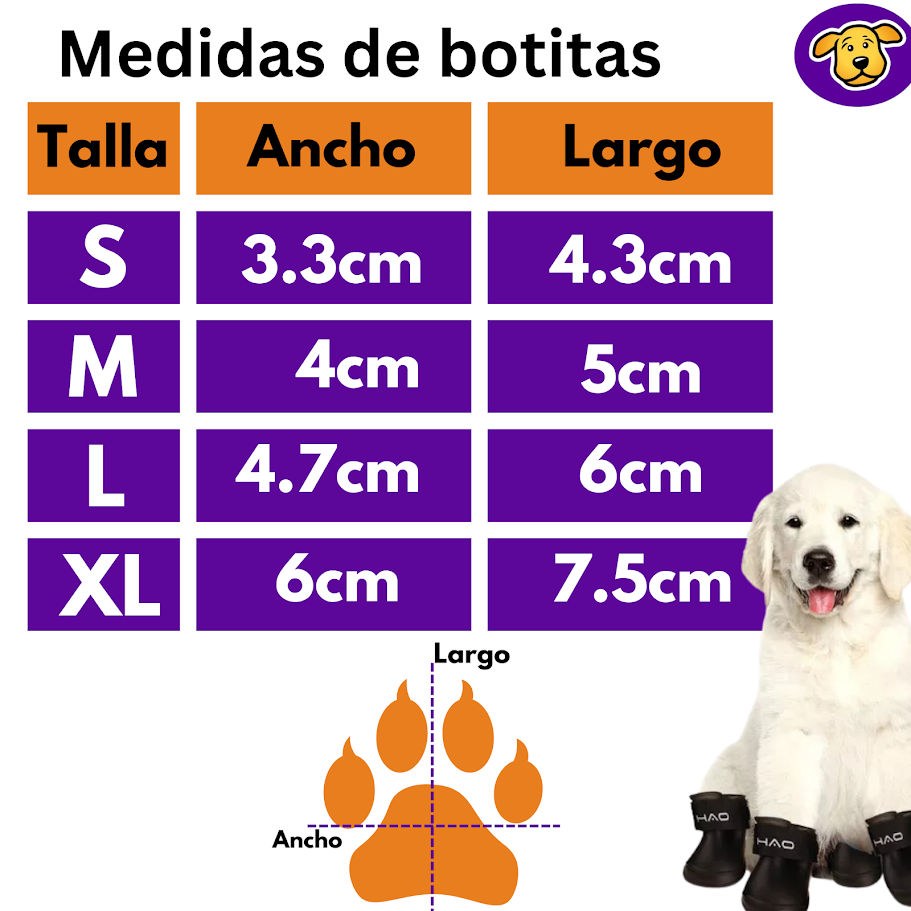 Botitas para Perrito Talla L