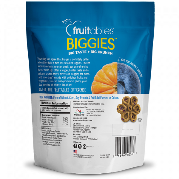 Fruitables Bioactive Treats Para Perro (Cuidado de las Articulaciones)