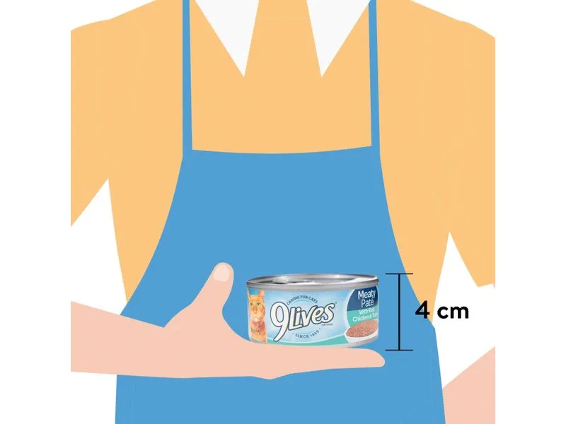9 lives lata de comida para gato (Chicken & tuna)