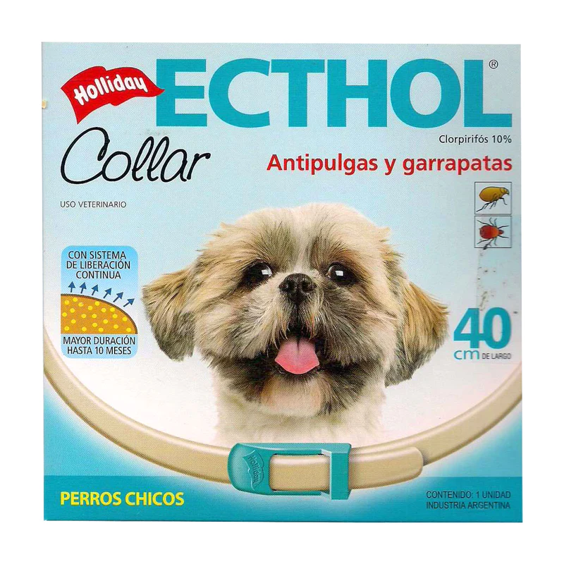 Ecthol Collar Antipulgas para Perro 40cm