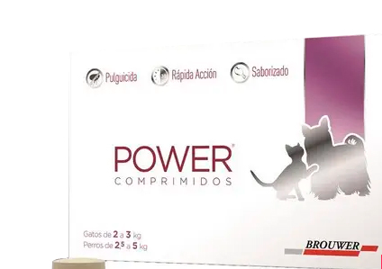 Power Pastilla antipulgas para Gatos de 2 a 3kg y Perros de 2.5 a 5kg 