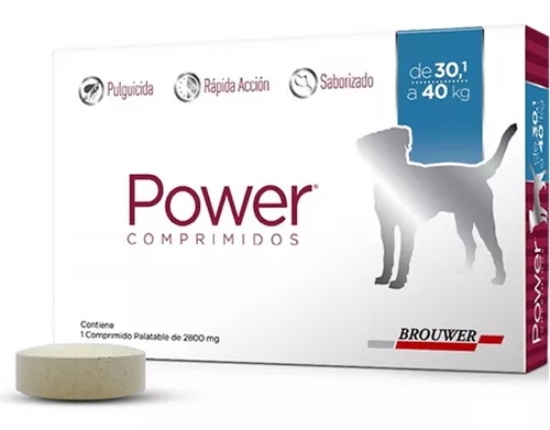 Power Pastilla Antipulgas para Perros de 30 a 40kg