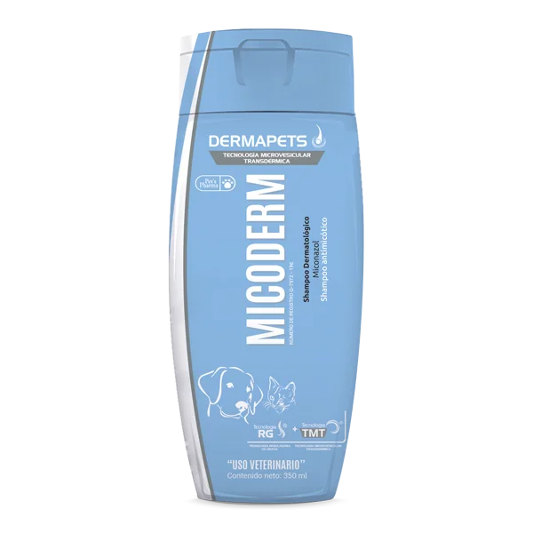 Micoderm shampoo antimicótico para mascotas 