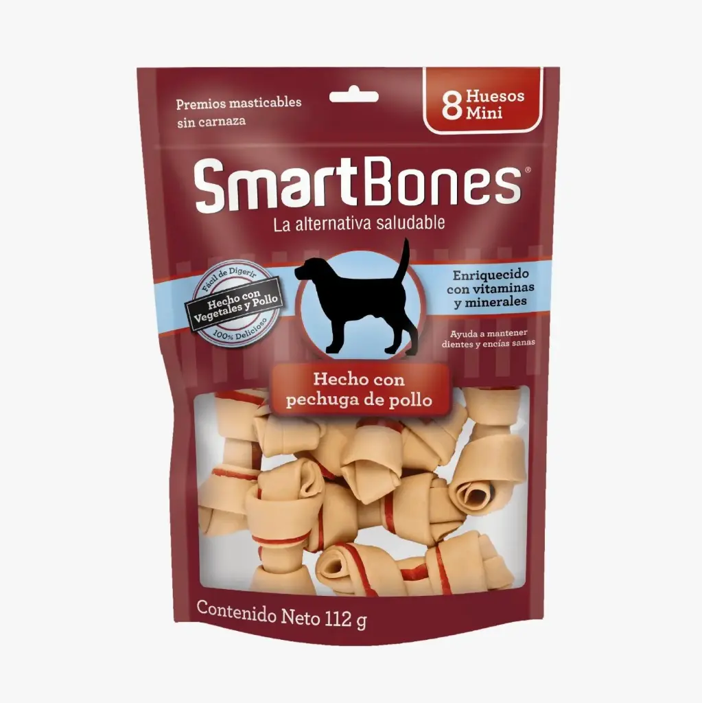 Smart Bones bolsa de 8 huesos mini (sabor a pollo)