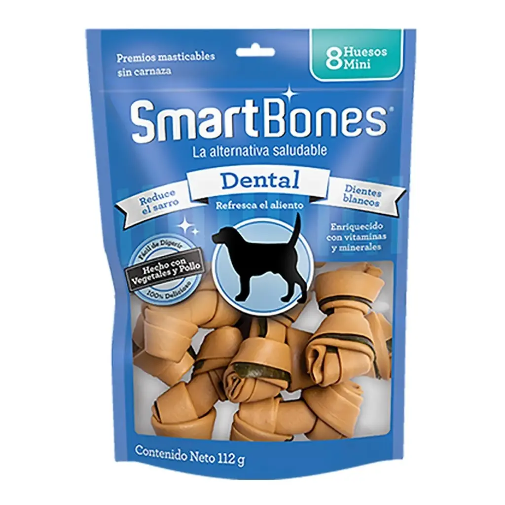 Smartbones bolsa de 8 huesos mini -cuidado dental