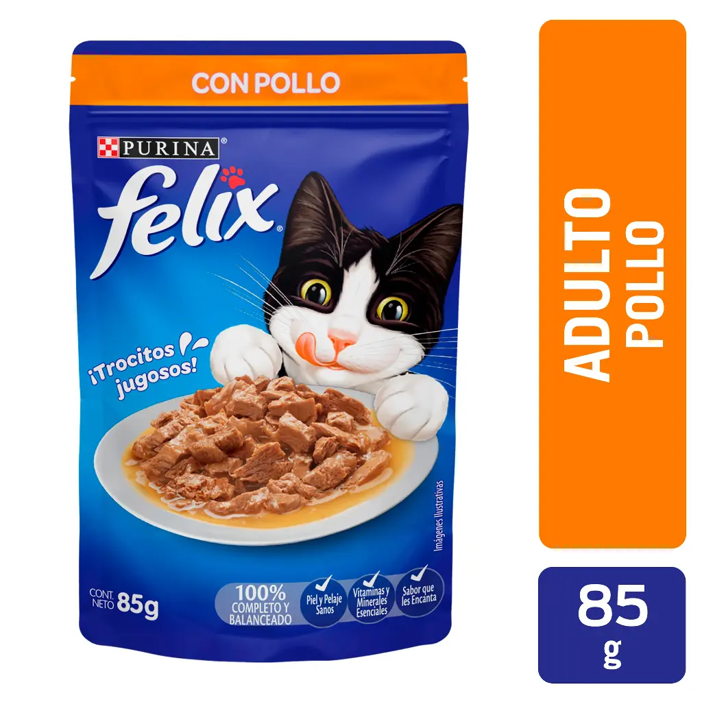Felix Sobres de Comida Húmeda para Gato (Pollo)