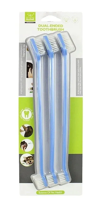Nunbell Kit de Tres Cepillos para Mascota