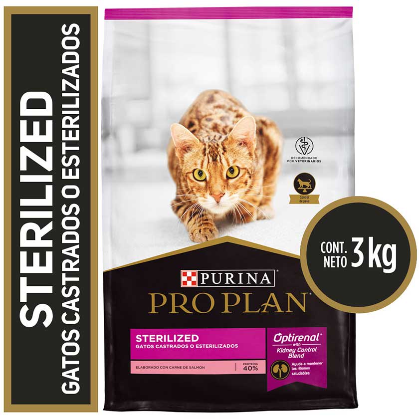 Purina Pro Plan concentrado para gato sterilized 3kg