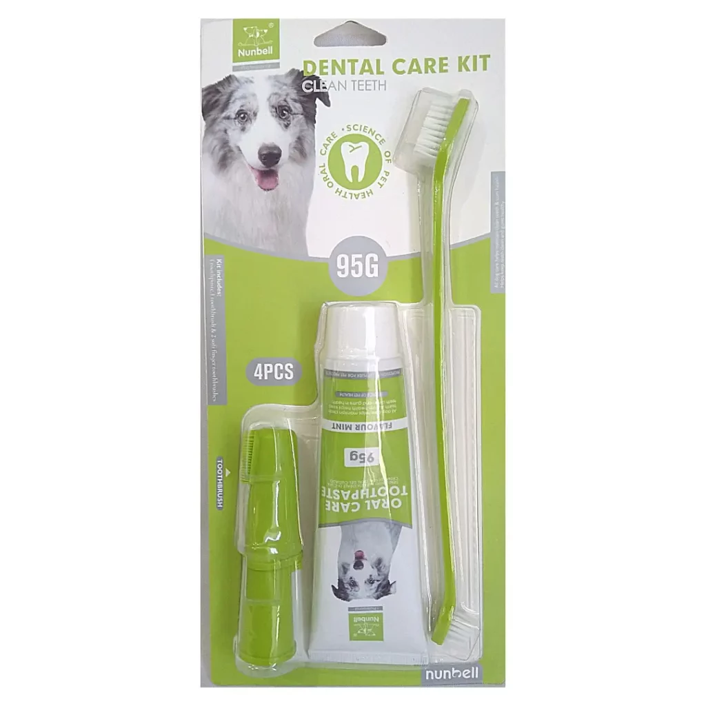 Kit dental Nunbell (Cepillo, Pasta y Dedales)
