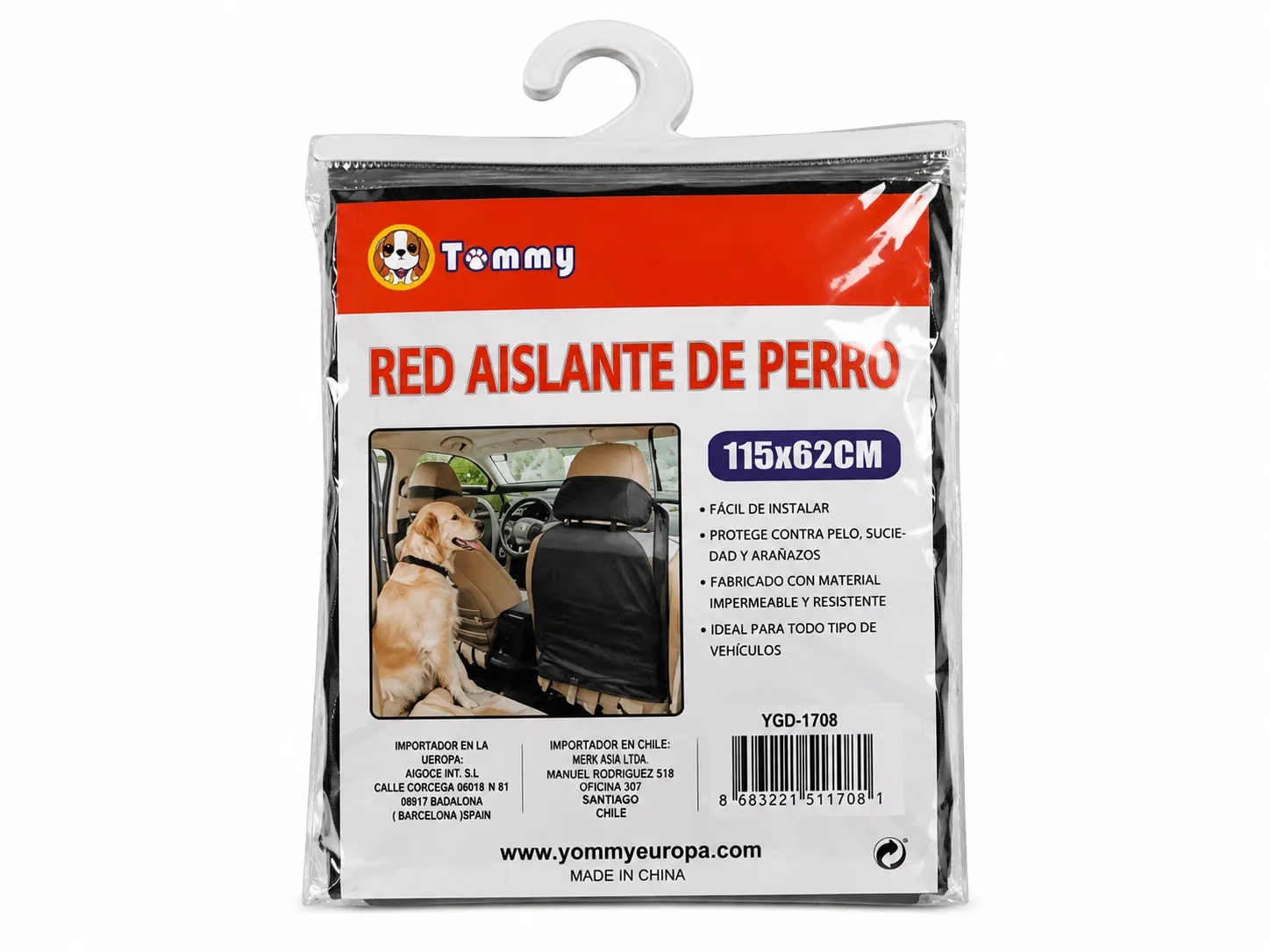 Yommy Red Aislante de Perro