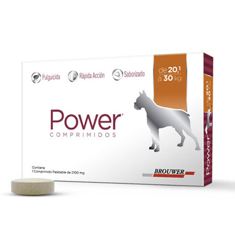 Power Pastilla Antipulgas para Perros de 20 a 30kg