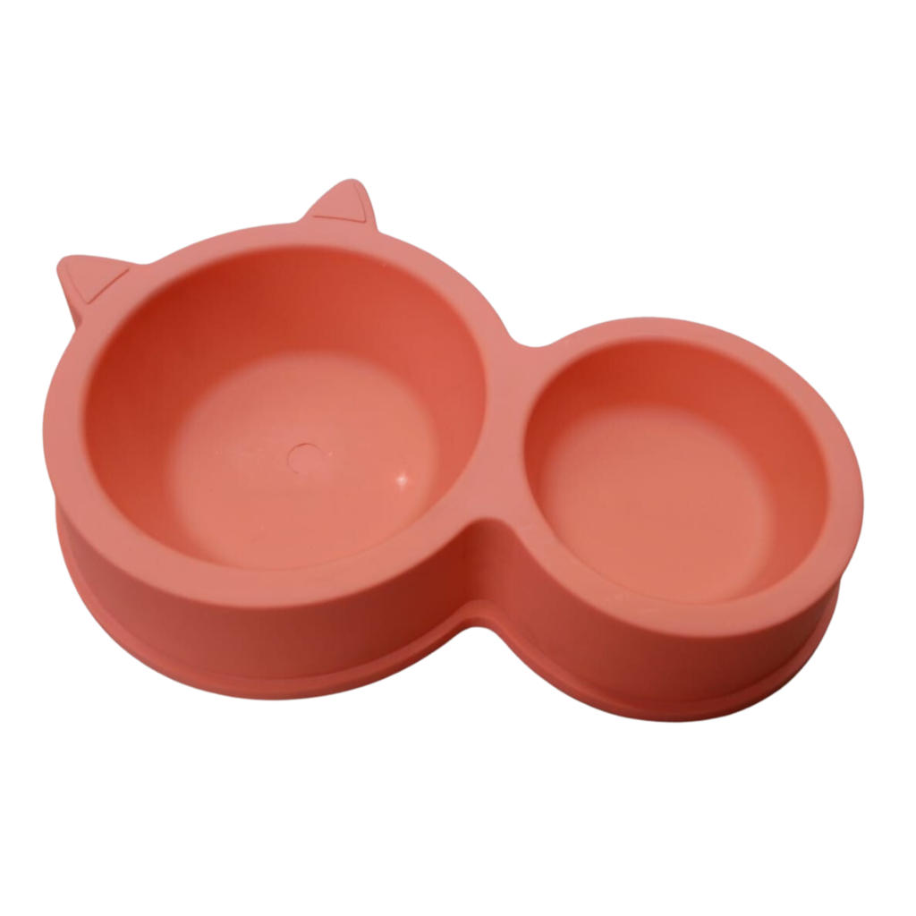 Plato Doble (Forma de Gatito)