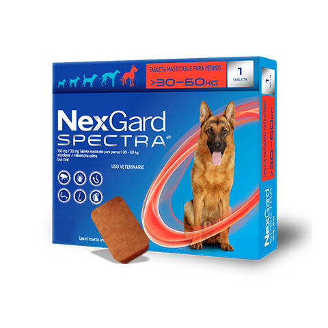 Nexgard Spectra Pastilla Antipulgas para Perros de 30.1-60kg