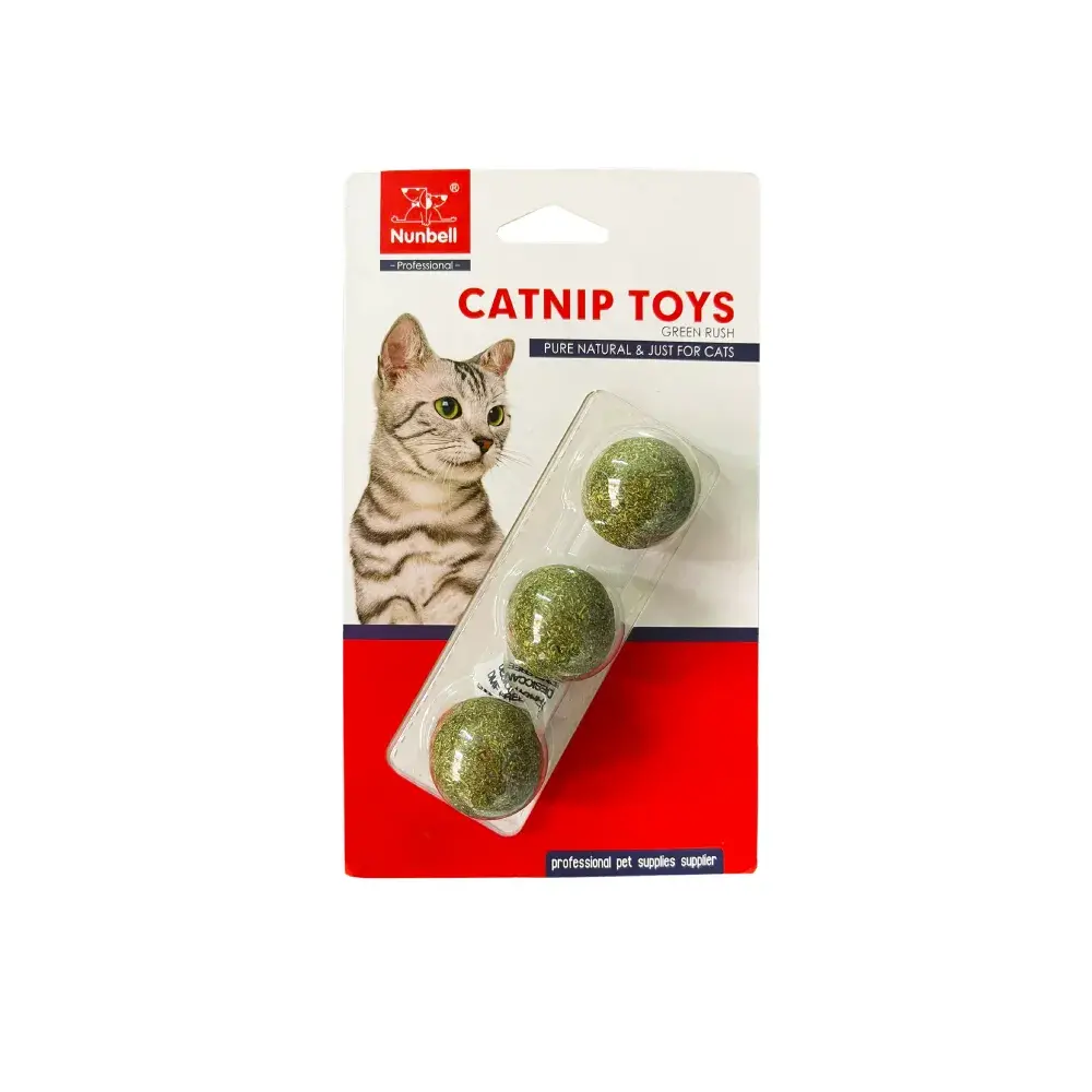 Nunbell Kit de 3 Bolitas de Catnip