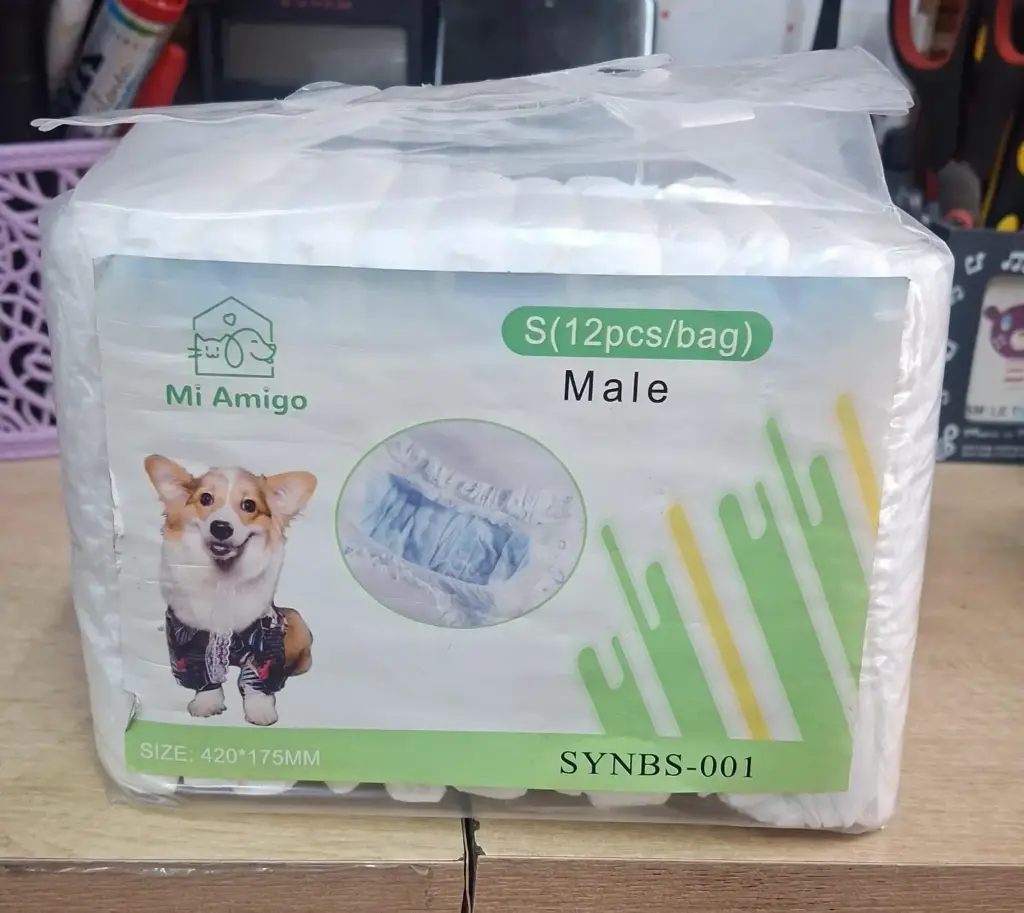 Pañales para macho talla S (12pcs)