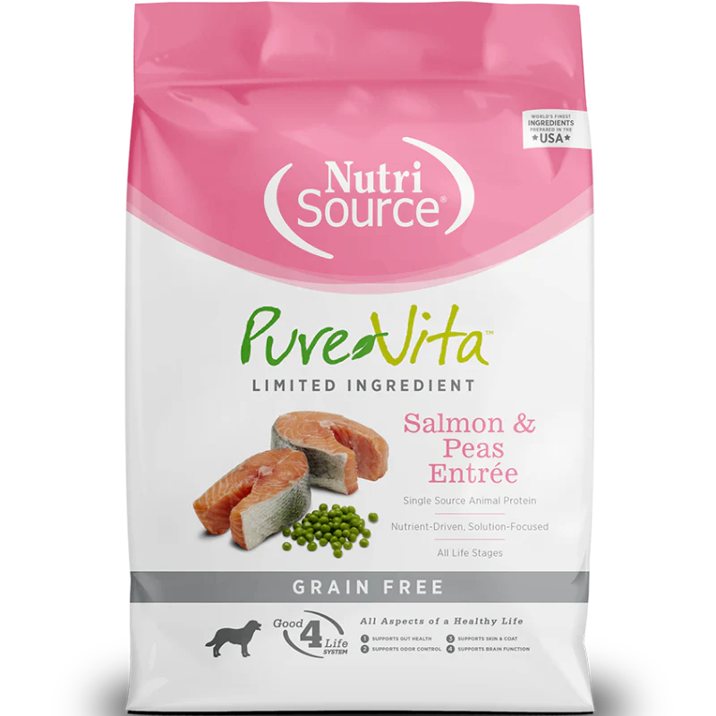 NutriSource Pure Vita (Salmon & Peas Entreé) 12lb