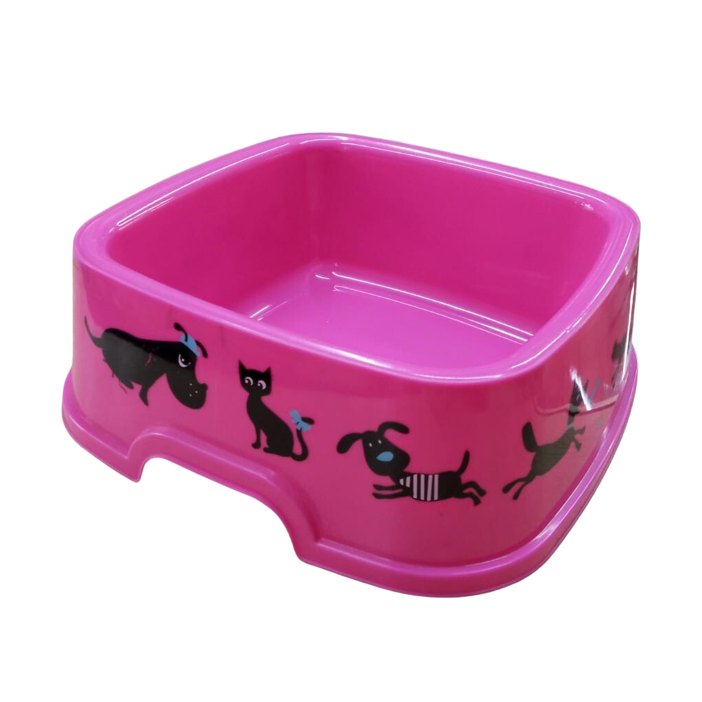 Plato cuadrado con figuras