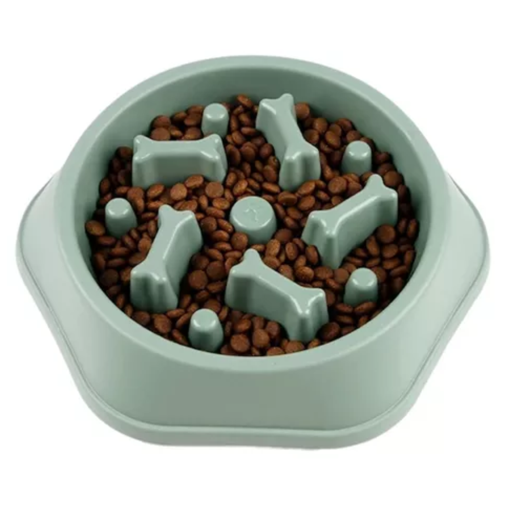 Plato para comer lento (con forma de huesitos)