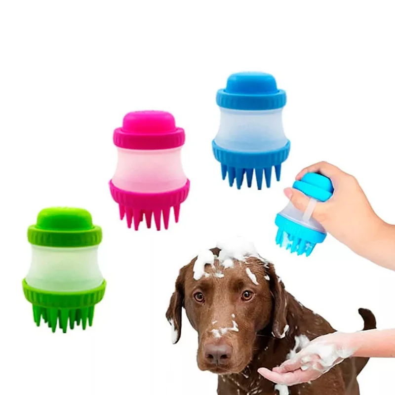 Dispensador de shampoo y masajeador 