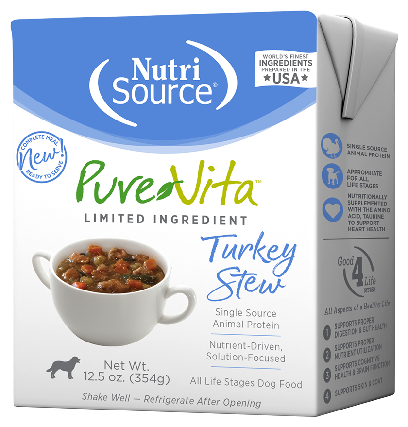 NutriSource Comida Húmeda para perro estofado de pavo