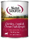 NutriSource lata de comida húmeda (pollo, cordero y pescado) 368g