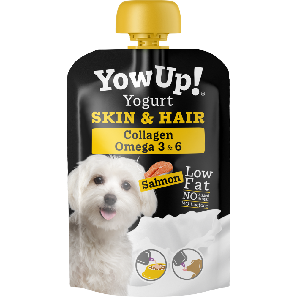 Yow Up yogurt para perro (piel y pelaje) 115g salmón