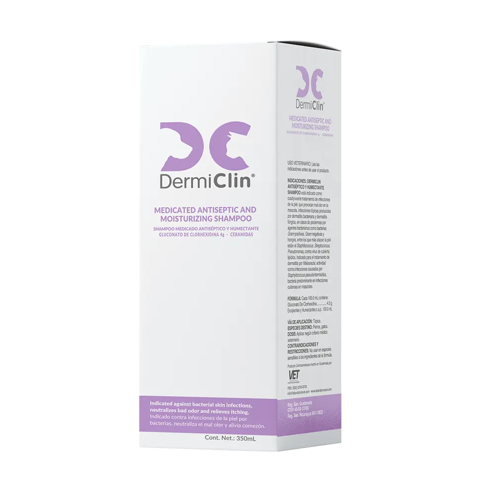 DermiClin shampoo Antiséptico y Humectante