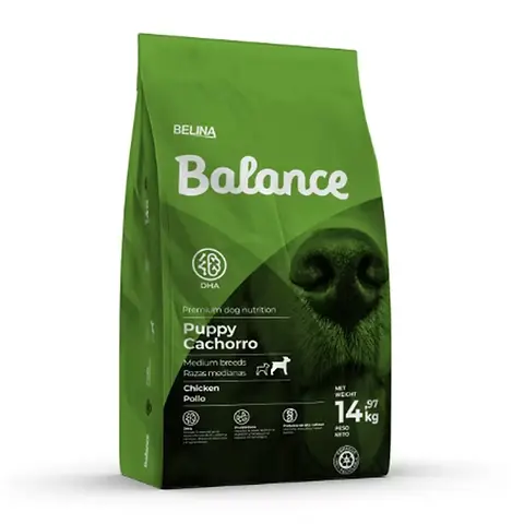 Balance concentrado para cachorro razas medianas y grandes 9.07kg