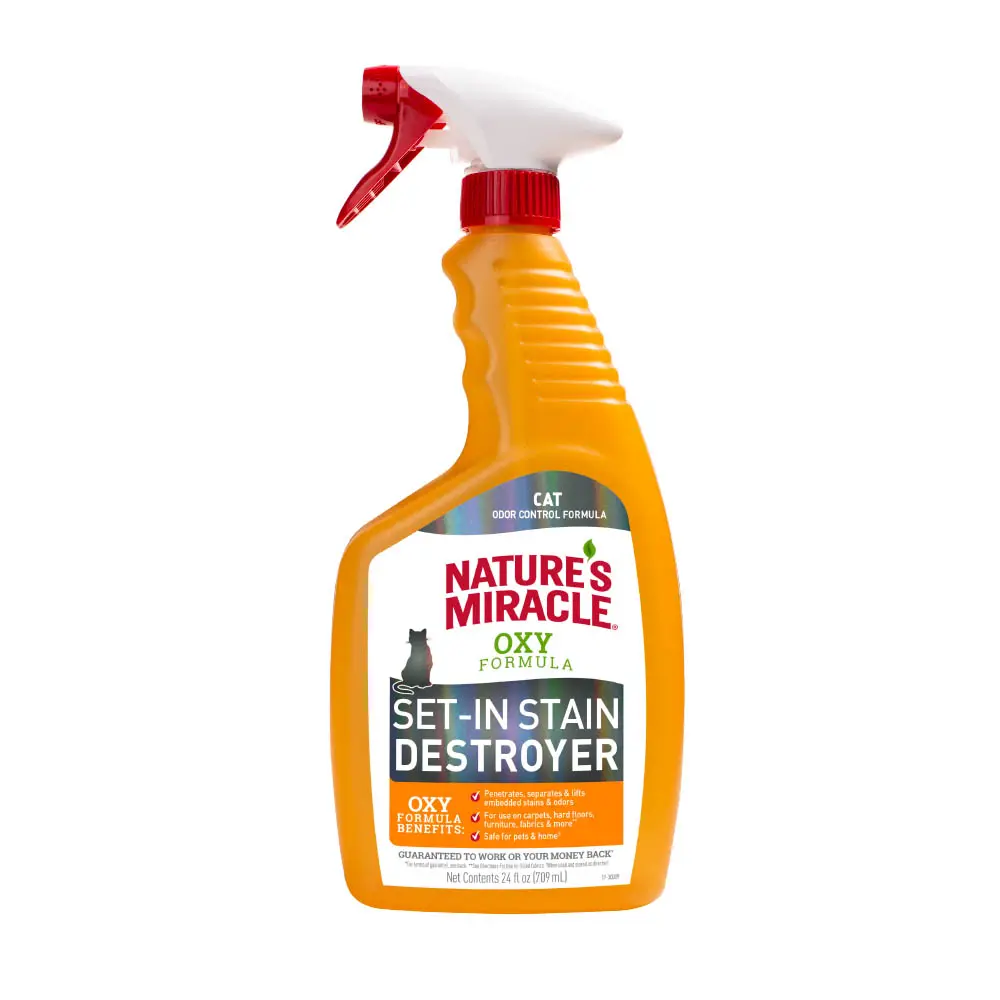 Natures Miracle set in stain destroyer (limpiador destructor de orina para gatos)