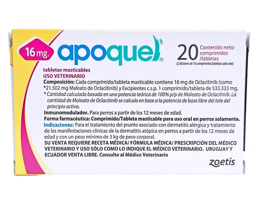 Apoquel 20 tabletas 16mg
