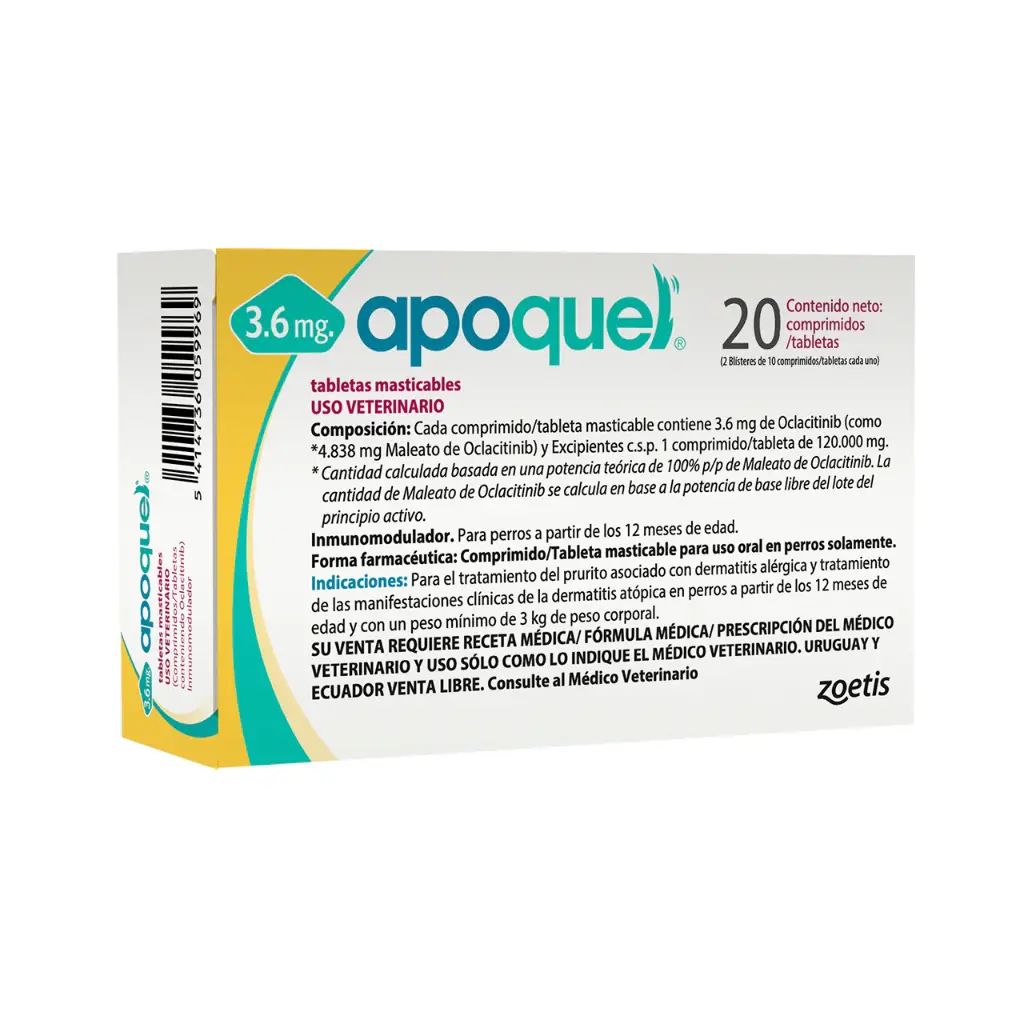 Apoquel 20 tabletas 3.6mg