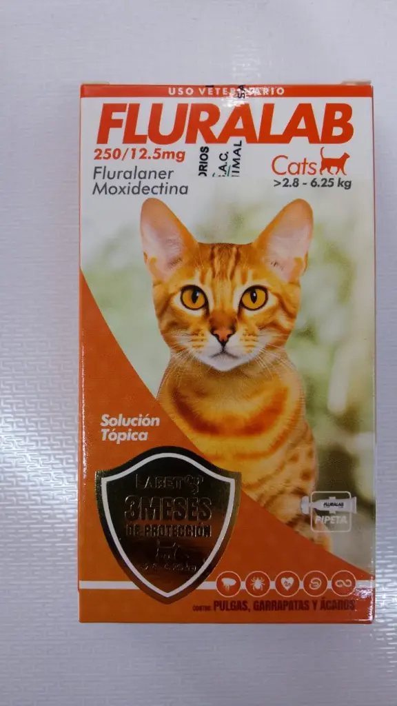 Pipeta fluralab gatos 2.8-6.25 kg 
