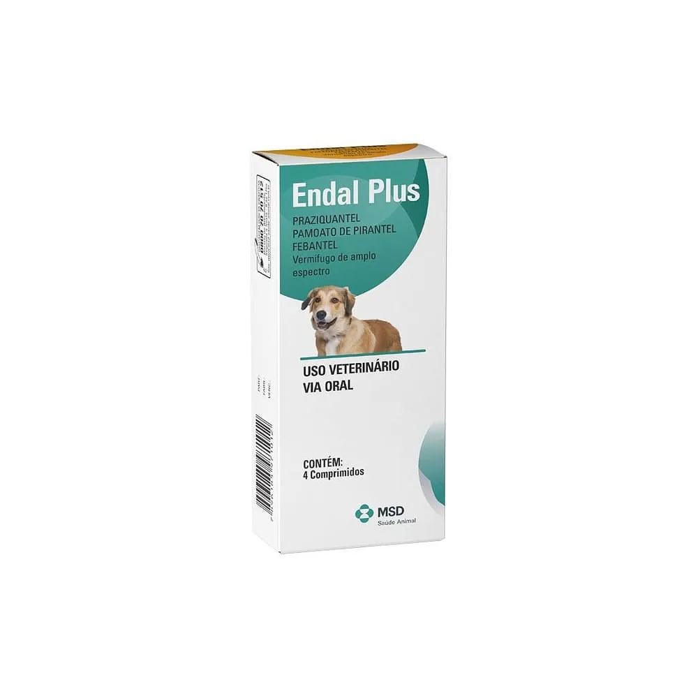 Endal Plus antihelmíntico de amplio espectro (4 tabletas)