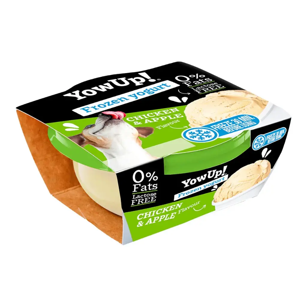 Yow Up! Helado de yogurt para perro sabor a pollo y manzana