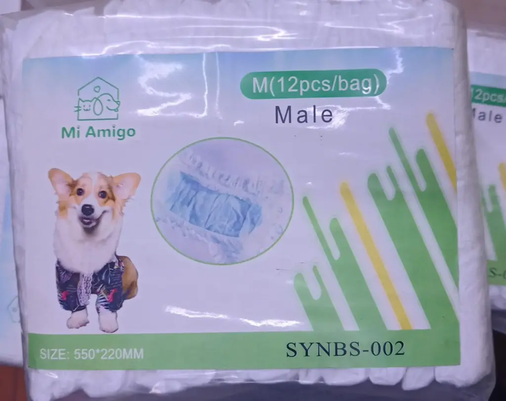Pañales para macho Talla M (12pcs).