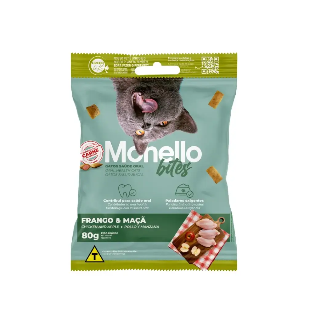 Monello Bites Gatos Salud Bucal 80G