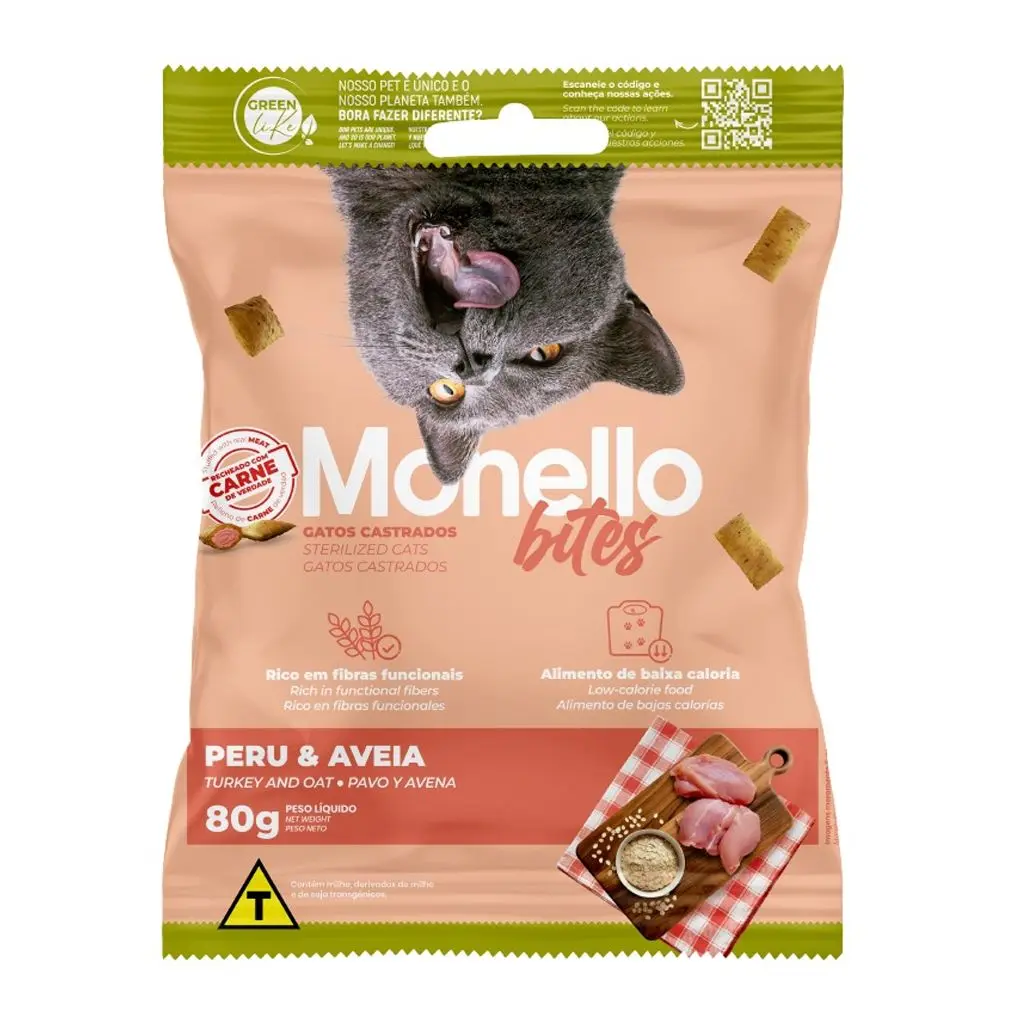 Monello Bites Gatos Castrados 80g