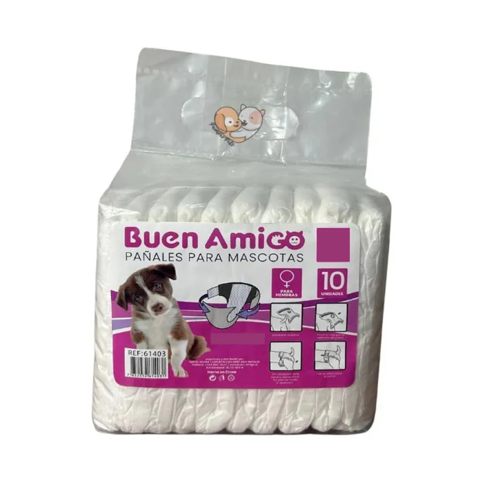 Buen Amigo pañales para mascota (s /10u)
