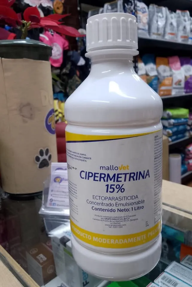 CIPERMETRINA 15%, Ectoparasiticida, 1Lt