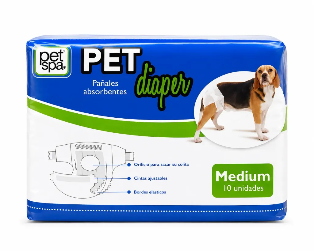 Pañales (Pet Diaper) Medianos 10 unidades