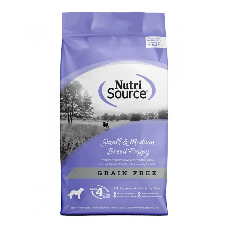 Nutrisource (Puppy Small & Medium Breed GrainFree 12 lbs