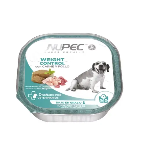Nupec Weight Control Comida Humeda Carne y Pollo - 100gr