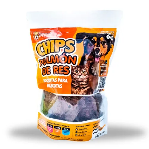 Chips Pulmon de res Yummie pets