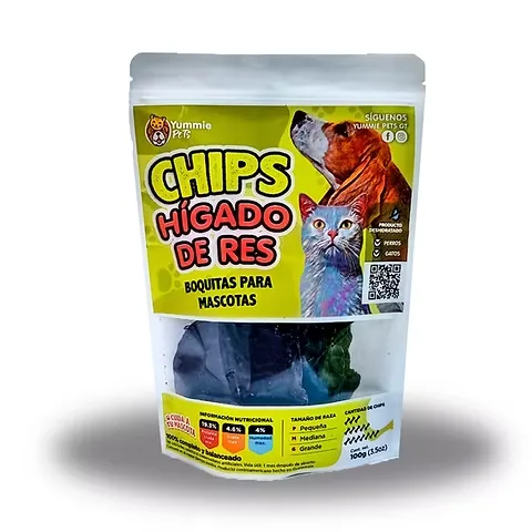 Chips Higado de res Yummie pets
