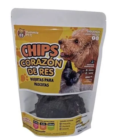 Chips Corazon de res Yummie pets