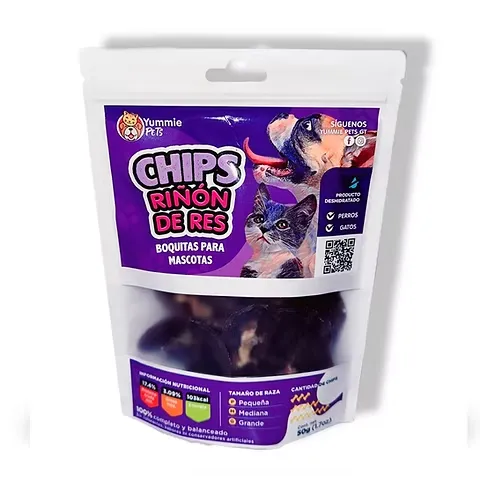 Chips Riñon de res Yummie pets