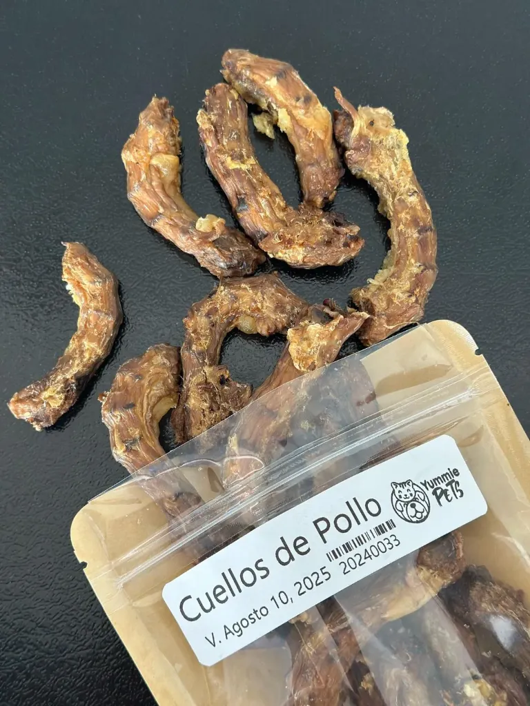 Cuellos de pollo (deshidratados) Yummie pets