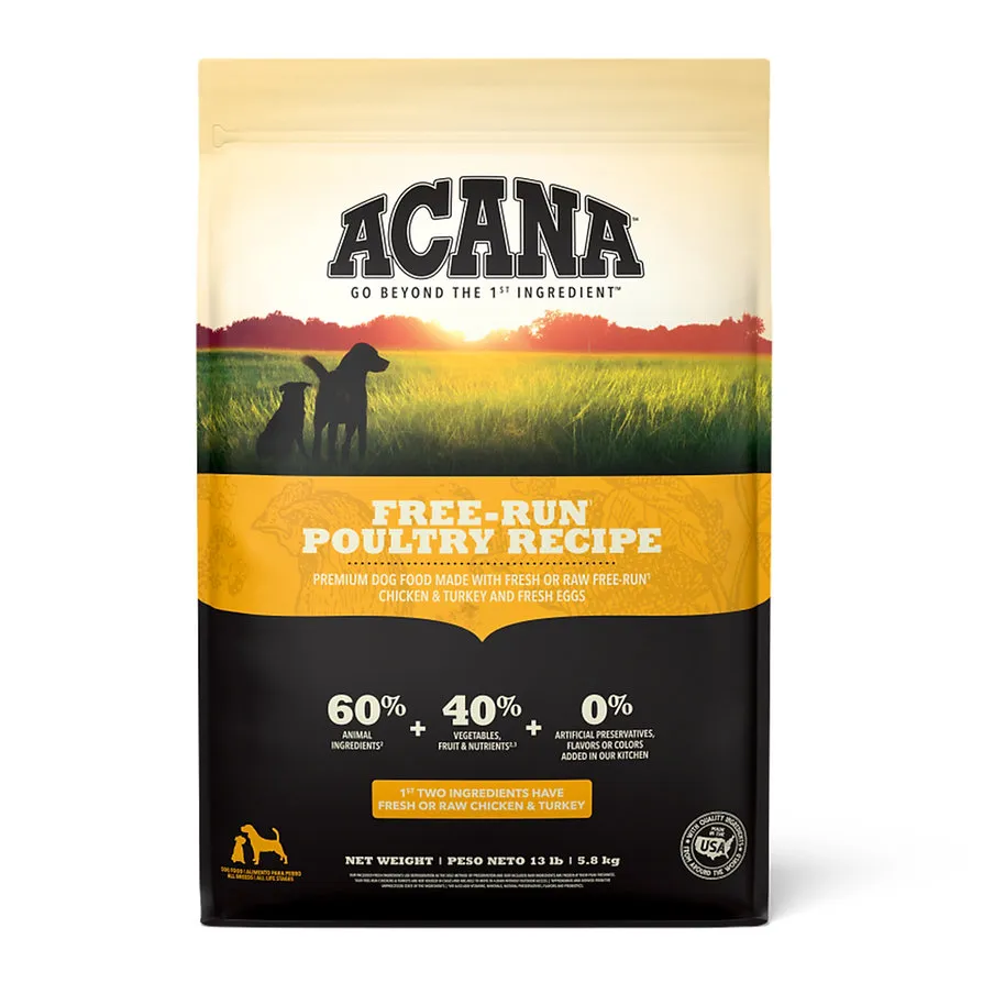 Acana Dog - Free - Run Poultry Recipe 13 lb